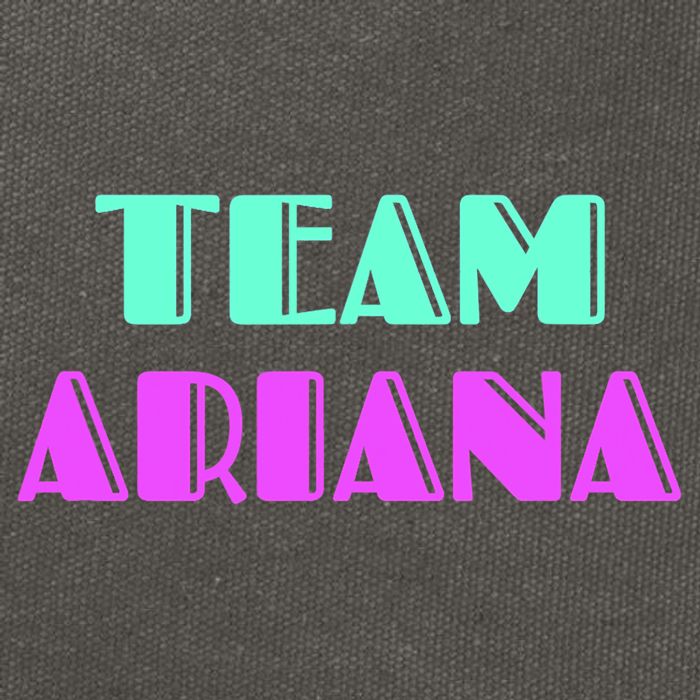 Cheer For Ariana, Show Support Be On Team Ariana | 90s Style Cotton Canvas Backpack