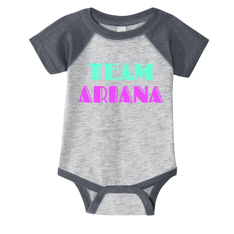 Cheer For Ariana, Show Support Be On Team Ariana | 90s Style Infant Baby Jersey Bodysuit