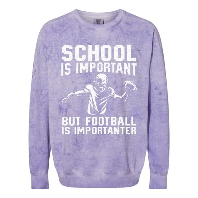 Cute Football Art For American Football Player Colorblast Crewneck Sweatshirt