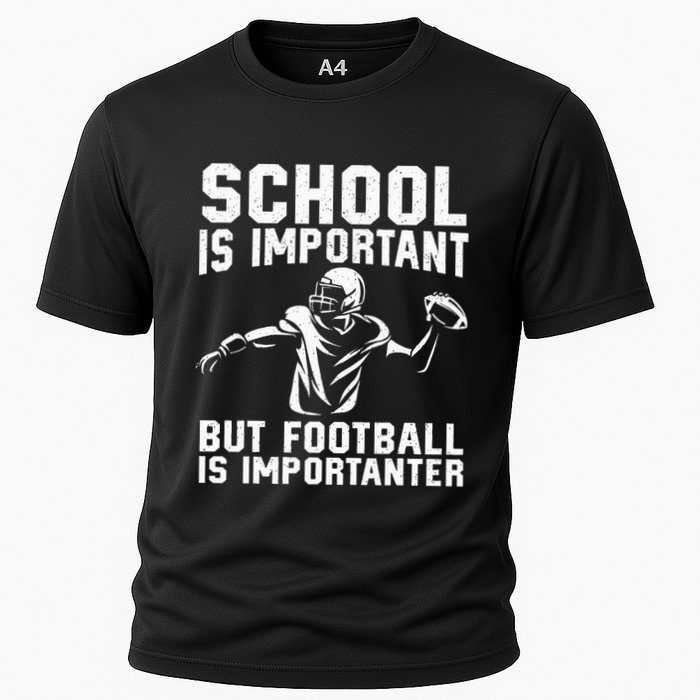 Cute Football Art For American Football Player Cooling Performance Crew T-Shirt