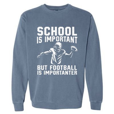 Cute Football Art For American Football Player Garment-Dyed Sweatshirt