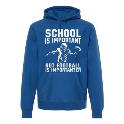 Cute Football Art For American Football Player Premium Hoodie