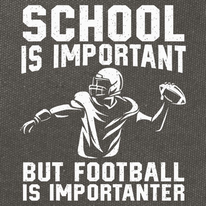 Cute Football Art For American Football Player Cotton Canvas Backpack