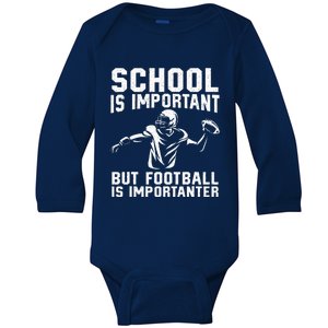 Cute Football Art For American Football Player Baby Long Sleeve Bodysuit