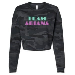 Cheer for Ariana, Show Support Be On Team Ariana | 90s Style Cropped Pullover Crew