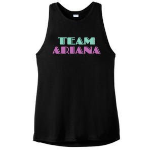 Cheer for Ariana, Show Support Be On Team Ariana | 90s Style Ladies PosiCharge Tri-Blend Wicking Tank