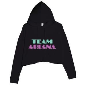 Cheer for Ariana, Show Support Be On Team Ariana | 90s Style Crop Fleece Hoodie