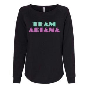 Cheer for Ariana, Show Support Be On Team Ariana | 90s Style Womens California Wash Sweatshirt