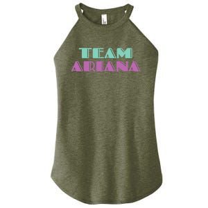 Cheer for Ariana, Show Support Be On Team Ariana | 90s Style Women's Perfect Tri Rocker Tank