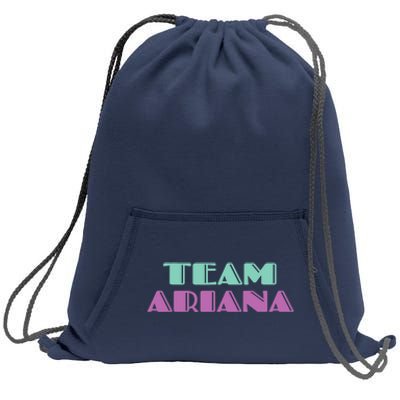 Cheer for Ariana, Show Support Be On Team Ariana | 90s Style Sweatshirt Cinch Pack Bag