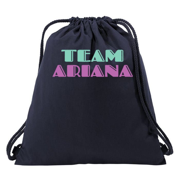 Cheer for Ariana, Show Support Be On Team Ariana | 90s Style Drawstring Bag