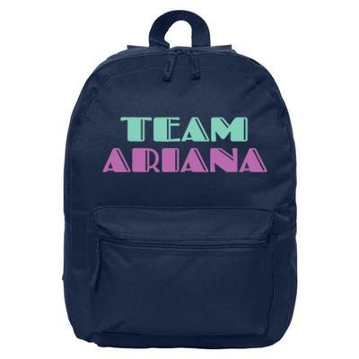 Cheer for Ariana, Show Support Be On Team Ariana | 90s Style 16 in Basic Backpack