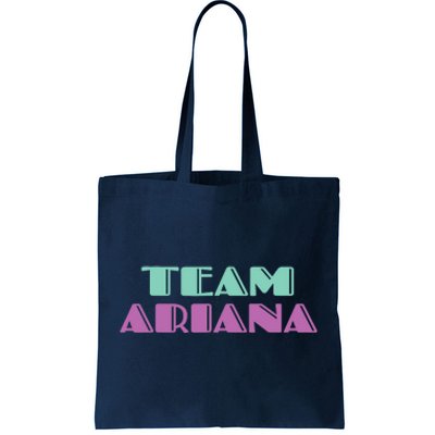 Cheer for Ariana, Show Support Be On Team Ariana | 90s Style Tote Bag