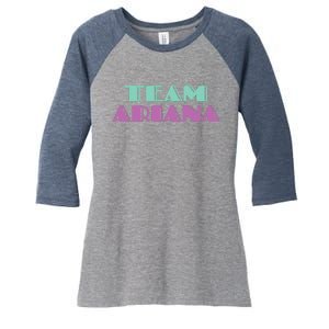 Cheer for Ariana, Show Support Be On Team Ariana | 90s Style Women's Tri-Blend 3/4-Sleeve Raglan Shirt