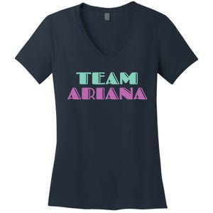 Cheer for Ariana, Show Support Be On Team Ariana | 90s Style Women's V-Neck T-Shirt