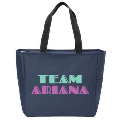 Cheer for Ariana, Show Support Be On Team Ariana | 90s Style Zip Tote Bag