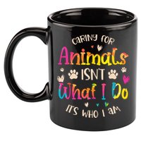 Caring For Animals Isnt What I Do Its Who Animal Rescue 11oz C Handle Ceramic Mug