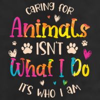 Caring For Animals Isnt What I Do Its Who Animal Rescue Trucker Hat