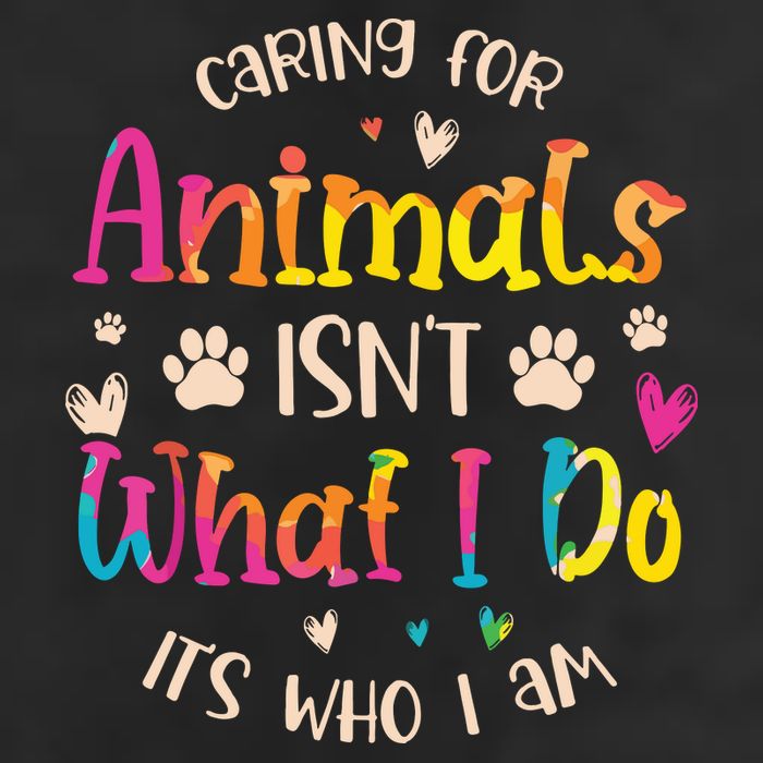 Caring For Animals Isnt What I Do Its Who Animal Rescue Trucker Hat