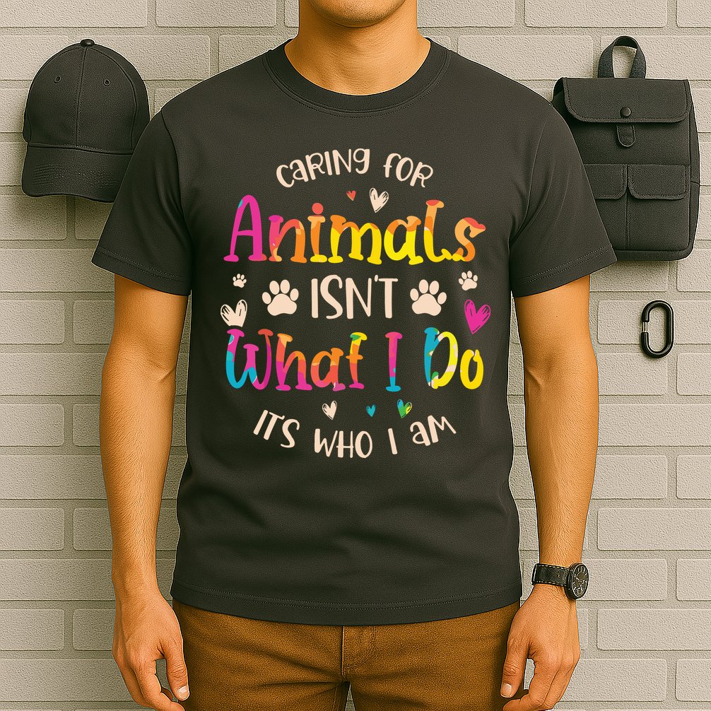 Caring For Animals Isnt What I Do Its Who Animal Rescue T-Shirt