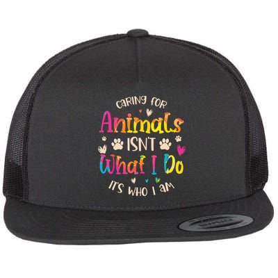 Caring For Animals Isnt What I Do Its Who Animal Rescue Flatbill Hat