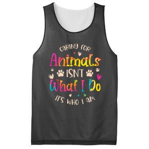 Caring For Animals Isnt What I Do Its Who Animal Rescue Mesh Reversible Basketball Jersey Tank