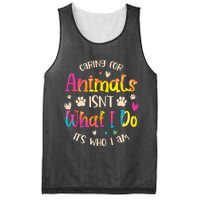 Caring For Animals Isnt What I Do Its Who Animal Rescue Mesh Reversible Basketball Jersey Tank