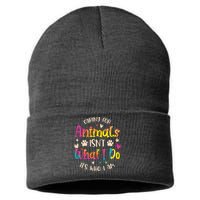 Caring For Animals Isnt What I Do Its Who Animal Rescue Sustainable Knit Beanie