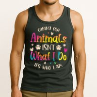Caring For Animals Isnt What I Do Its Who Animal Rescue Tank Top