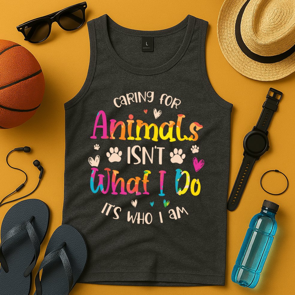 Caring For Animals Isnt What I Do Its Who Animal Rescue Tank Top