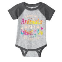 Caring For Animals Isnt What I Do Its Who Animal Rescue Infant Baby Jersey Bodysuit