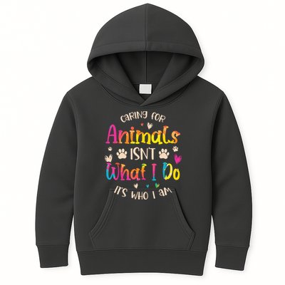 Caring For Animals Isnt What I Do Its Who Animal Rescue Kids Hoodie