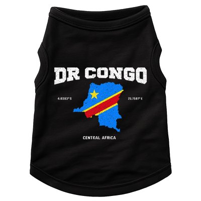 Congolese Flag And Map Dr. Congo Coordinates Doggie Tank