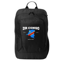 Congolese Flag And Map Dr. Congo Coordinates City Backpack