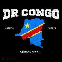 Congolese Flag And Map Dr. Congo Coordinates Impact Tech Backpack