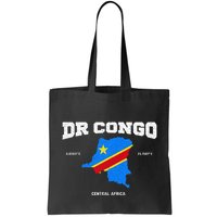 Congolese Flag And Map Dr. Congo Coordinates Bag