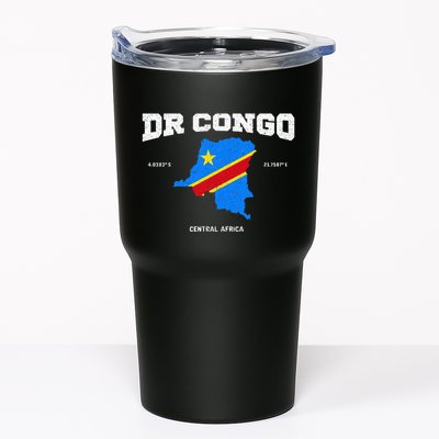 Congolese Flag And Map Dr. Congo Coordinates Tumbler