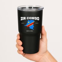 Congolese Flag And Map Dr. Congo Coordinates Tumbler
