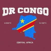 Congolese Flag And Map Dr. Congo Coordinates 16oz Travel Tumbler