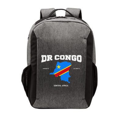 Congolese Flag And Map Dr. Congo Coordinates Vector Backpack
