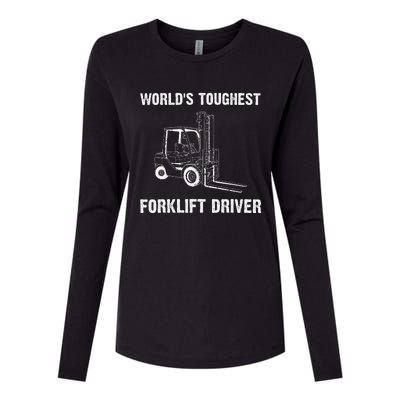 Cool Forklift Art For Fork Lift Certified Operator Womens Cotton Relaxed Long Sleeve T-Shirt