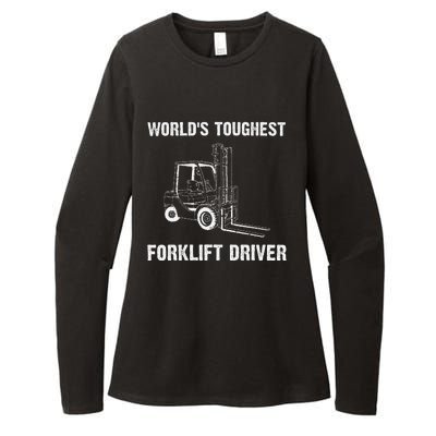 Cool Forklift Art For Fork Lift Certified Operator Womens CVC Long Sleeve Shirt