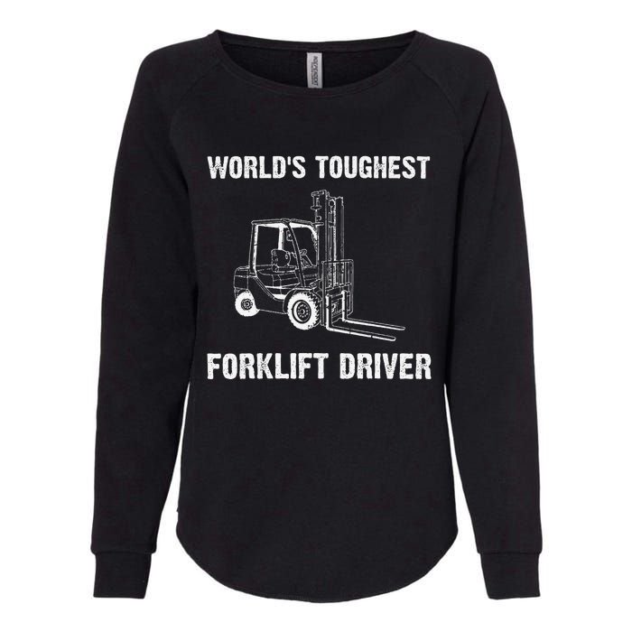 Cool Forklift Art For Fork Lift Certified Operator Womens California Wash Sweatshirt