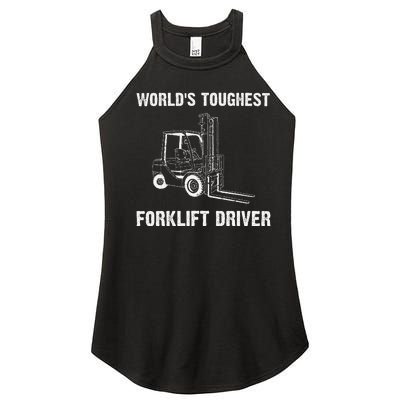 Cool Forklift Art For Fork Lift Certified Operator Women’s Perfect Tri Rocker Tank