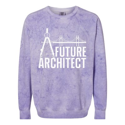 Cool Future Architect Art Architecture Student Colorblast Crewneck Sweatshirt