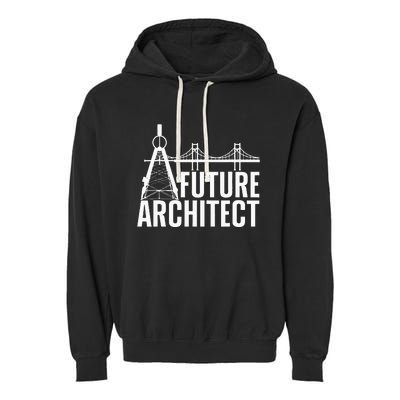 Cool Future Architect Art Architecture Student Garment-Dyed Fleece Hoodie