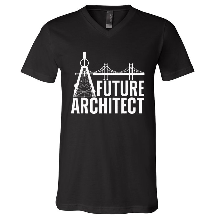 Cool Future Architect Art Architecture Student V-Neck T-Shirt