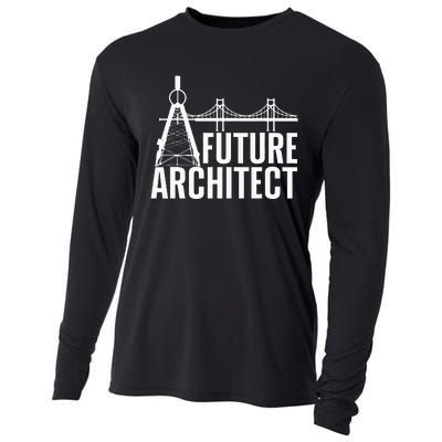 Cool Future Architect Art Architecture Student Cooling Performance Long Sleeve Crew