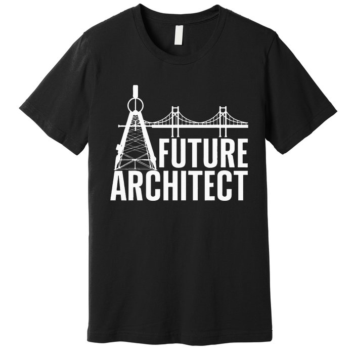 Cool Future Architect Art Architecture Student Premium T-Shirt