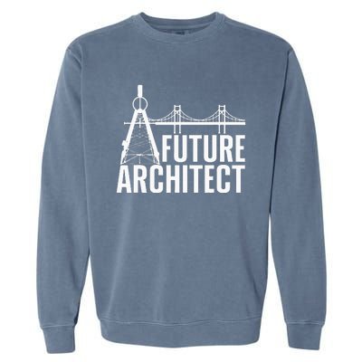 Cool Future Architect Art Architecture Student Garment-Dyed Sweatshirt